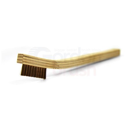 GORDON BRUSH 3x7 Row 0.006" SS 0.006" Phosphor Bronze Bristle Plastic Handle 11PBPG-12